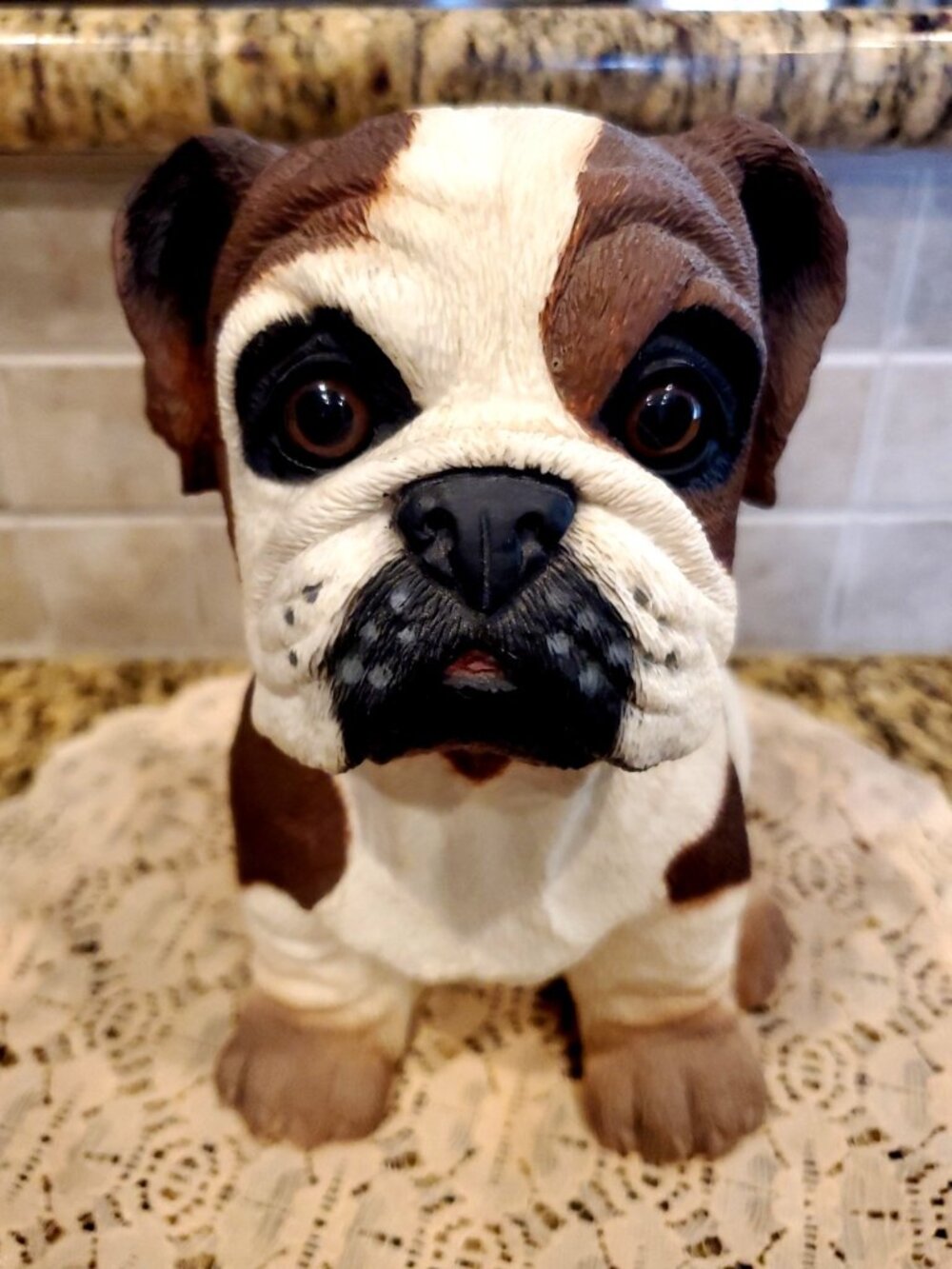 Cute PUG Dog Garden or Inside Statue Figurine 6.5" High - Resin